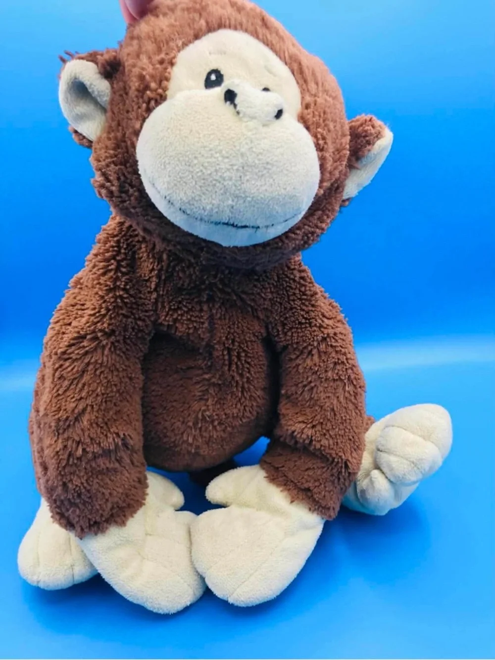 Authentic Ganz Webkinz Junior Monkey - 12" Brown & Beige Rare Plush - Picture 4 of 11